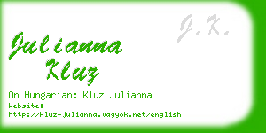 julianna kluz business card